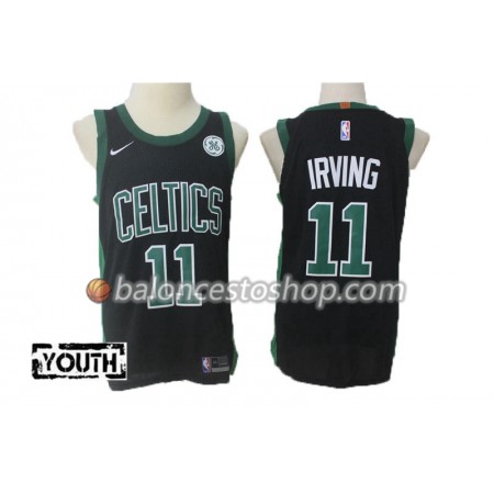 Camiseta Niños NBA Boston Celtics Kyrie Irving 11 Nike 2017-18 Negro Swingman